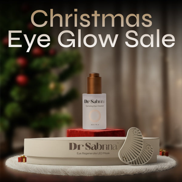 Advanced LED eye mask by Dr Sabrina for brighter, youthful under-eyes